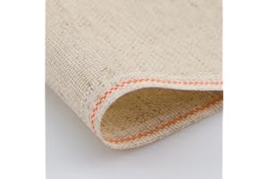 LUCA-S Aida 16 Ct. Rustic, Zweigart Fabric, Needlework Canvas, Cross Stitch Fabrci, 100% Cotton (50x50cm)