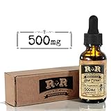 Hemp Oil for Pain Relief :: Hemp Oil Tincture :: Hemp Oil for Sleep, Stress Relief, Mood Support, Anxiety, Skin Care (500mg, 10mg per Serving x 30 Servings, 30-Day Supply) : R+R Medicinals