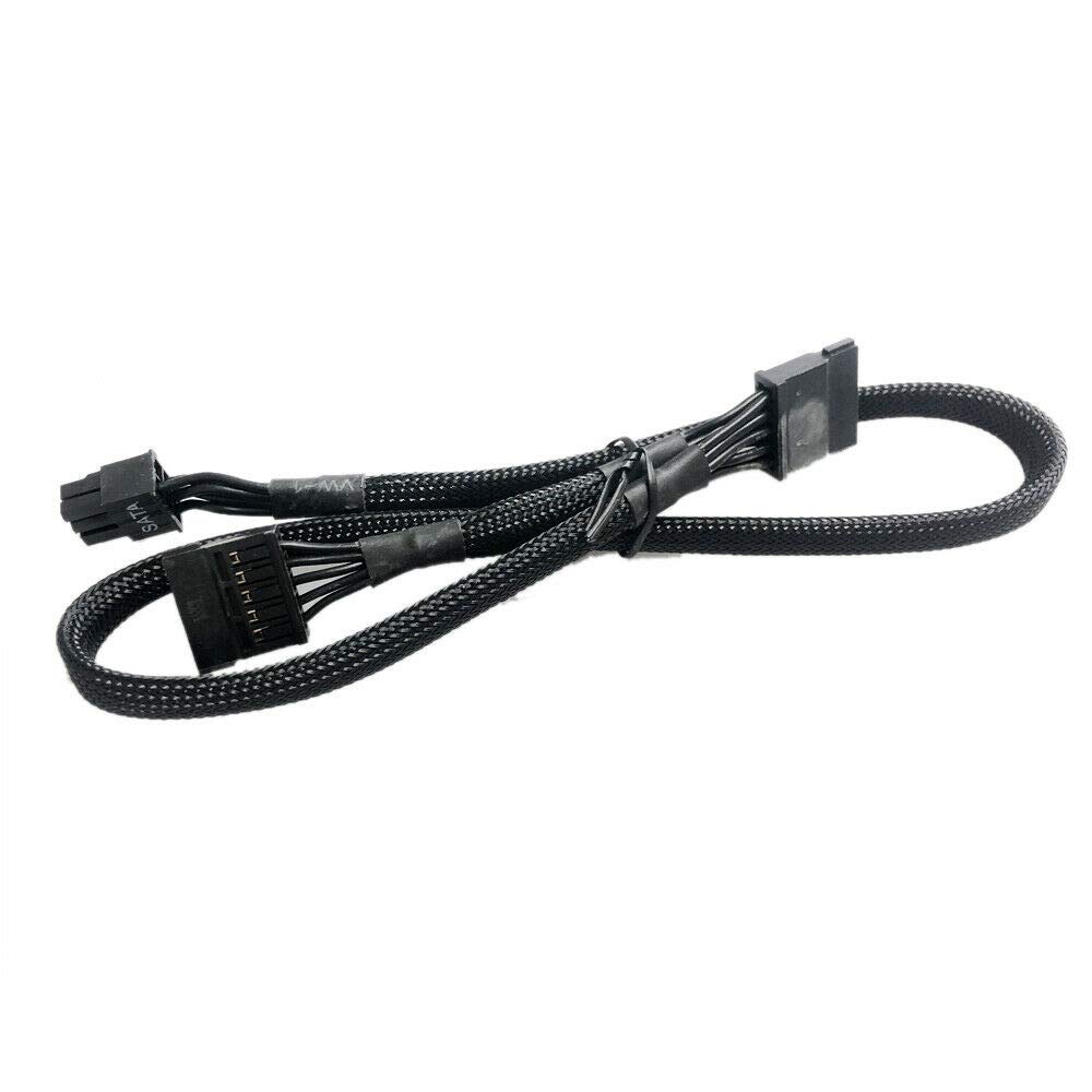 ZAHARA Male SATA Driver Cable for EVGA Supernova 450850 G2 G3 B3 6 Pin to 2X
