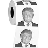 Donald Trump Toilet Paper Roll | Funny Novelty Gag Toilet Paper For Democrats & Republicans | 3 Ply Soft & Absorbent Toilet Tissue 250 Sheets Per Roll | Great Political Gift
