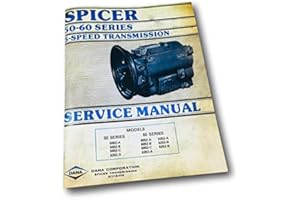 AGPUBS Dana Corp 5052A 5052B 5052C 5252A 5 Speed Spicer Transmission Service Manual