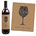 Thank You - Thank You Gift for Women - Wine Bottle Label Stickers - Set of 4