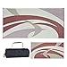 Stylish Camping 159185 9-feet by 18-feet Reversible Mat, Plastic Straw Rug, Large Floor Mat for Outdoors, RV, Patio, Backyard, Picnic, Beach, Camping (Burgundy/Brown)