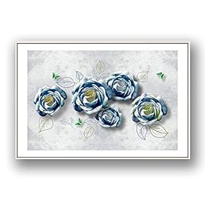 Framed Canvas Wall Art for Living Room, Bedroom Rose Flowers Canvas Prints for Modern Home Decoration Ready to Hang - 16"x24" inches