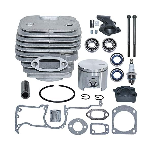 Kolben und Zylinder Kit fÃ¼r Husqvarna 61 & Jonsered 625 630 MotorsÃ¤ge, AUMEL Cylinder + Kolben + Dichtungssatz + Ãldichtung + Kugellager + ZÃ¼ndkerze Ersatzteile ZubehÃ¶r 26 in 1 – Bild 3