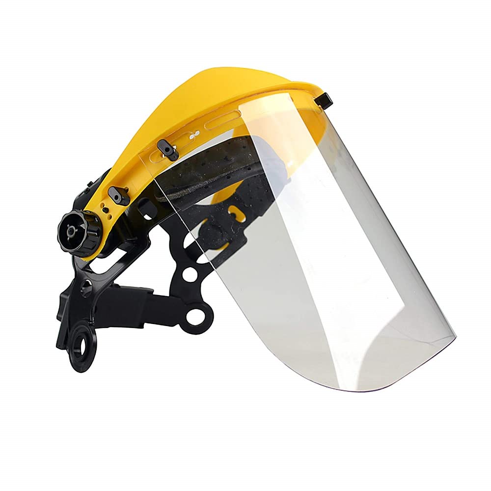 Oregon Browguard & Clear Breathable Visor Combination PPE, Adjustable Safety Face Shield Attached to a Head Guard Delivering Face and Eye Protection, For Forestry, Gardening, Loggers, DIY, One Size