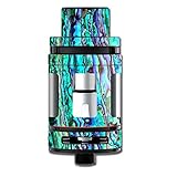 Skin Decal Vinyl Wrap for Smok Mini TFV8 Big Baby Beast Tank Vape Mod Skins Stickers Cover / Abalone Ripples Green Blue Purple Shells