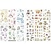 Cute Stationery Sticker Set (Assorted 24 Sheets) Flower Balloon Kawaii Girl Food Bottle Drink Snack Sticker Scrapbooking Travel Journal Diary Book Album Decorative Label Office Supplies