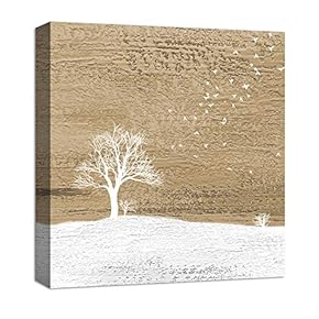 Canvas Wall Art Abstract Blackground Tree...