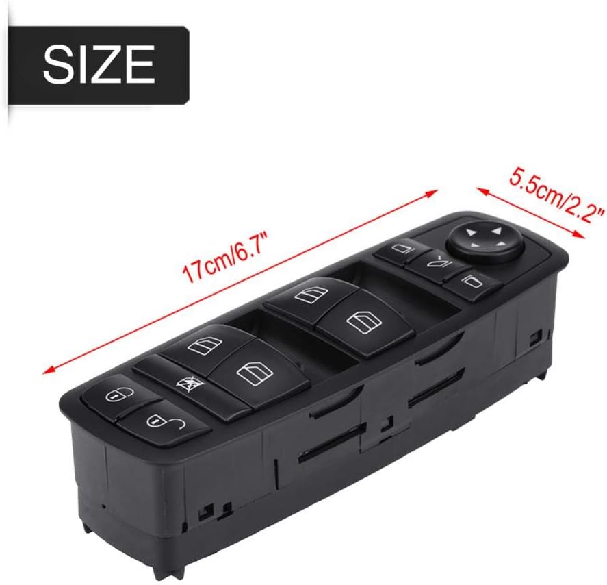 Power Window Switch, 1698206710 Electrical Power for MASTER Window Control Switch Push Button Switch for W169 A-Class W245 B-Class - Image 3