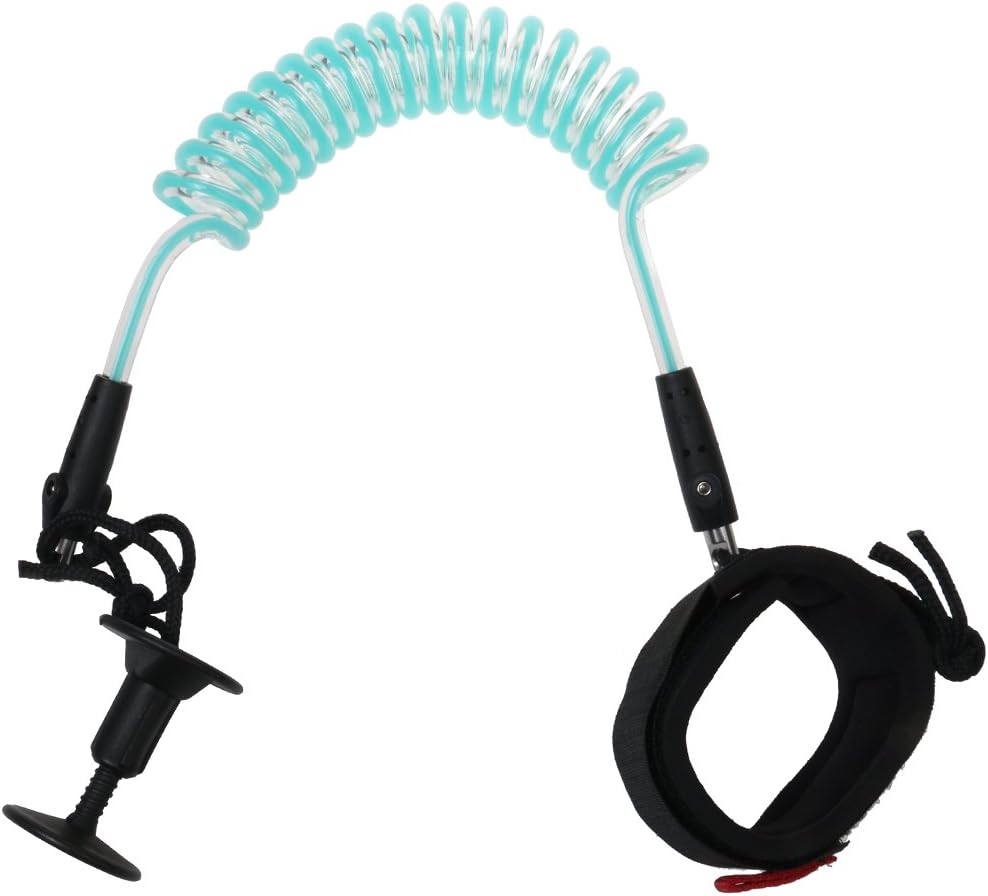 SUP Bodyboard Wrist Coil Leash Surf Board Coiled Cord 4FT 5FT 7MM