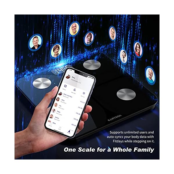 KAMTRON-Scales-for-Body-Weight-Body-Composition-Analyzer-Monitor-Bathroom-Body-Fat-Scales-High-Precision-Measuring-for-BMI-Visceral-Fat-Muscle-Body-Age-etc-Smart-APP-for-Fitness KAMTRON Scales for Body Weight - Body Composition Analyzer Monitor Bathroom Body Fat Scales, High Precision Measuring for BMI, Visceral Fat, Muscle, Body Age etc, Smart APP for Fitness