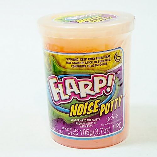 FLARP Fart Noise Large Orange Putty Make 6 Awful Fart Sounds Gag 105g In 37oz Container Of Goop