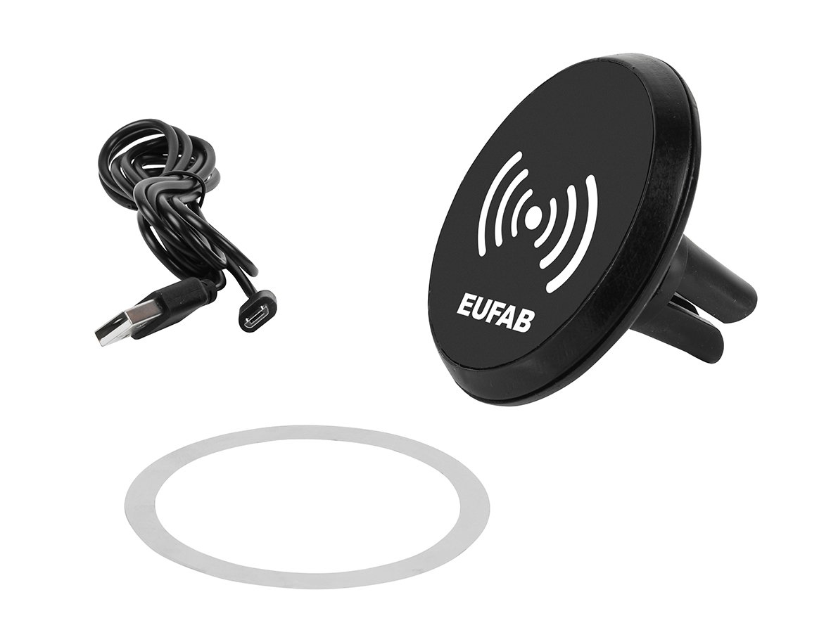 EUFAB 16453 Induction Charger with Magnetic Mobile Phone Holder