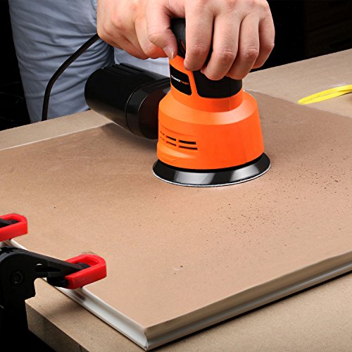image for EnerTwist Random Orbit Sander - 5 Inch Variable Speed 2.4A Electric Or