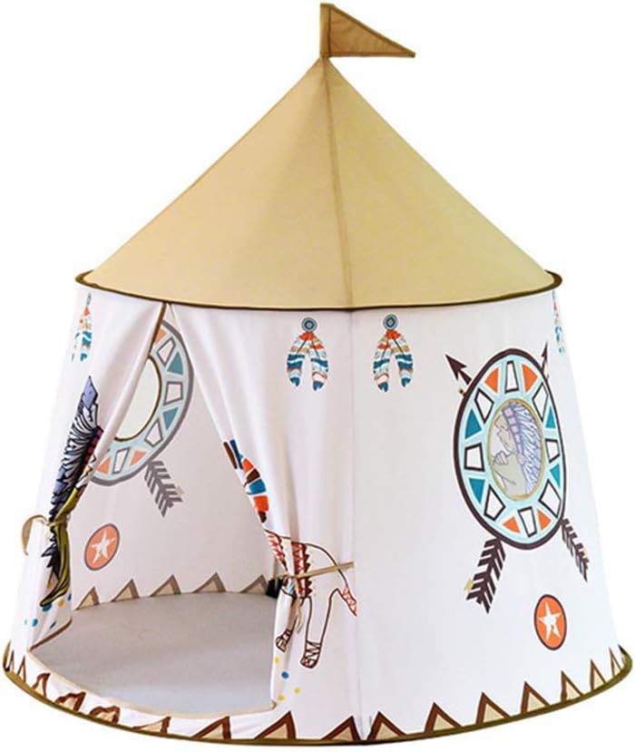 XALO Kids Tent, Indoor Children Cartoon Teepee Princess Game Palace Toy Castle Play House Foldable Ball Pit, Child Gifts Home Beach Camping