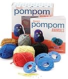 Make Pompom Animals: Creative Craft Kit-Includes yarn, templates, and instructions for making birds, butterflies, ladybugs, and hedgehogs. - Featuring a 16-page book with instructions and ideas