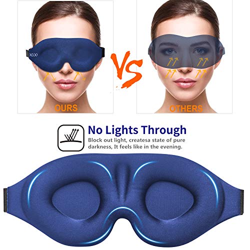MZOO Sleep Eye Mask for Men Women, 3D Contoured Cup Sleeping Mask
