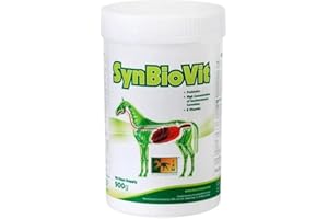 TRM SynBioVit (900g) – Probiotic & B Vitamin Supplement for Horse Digestive Health with Saccharomyces Cerevisiae | 90-Day Sup