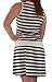 Euro Design Ladies Casual Cotton Summer Beach Cover-up Sun Dress (Medium, Navy)