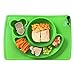Silicone Children Placemat+3 Compartments Plate for Kids Babies Child Toddlers Food+Meal+Dining Table+Feeding+Prep NonSlip Mat Portable Travel Snail+FDA Approved+Microwave Safe Suction(Green)Kidwand