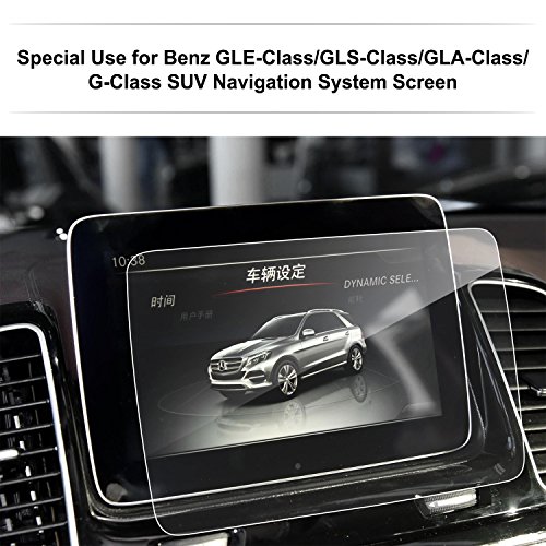 LFOTPP 8 Inch Benz GLE-Class/GLS-Class/GLA-Class/G-Class SUV Car Navigation Screen Protector, [9H H] Tempered Glass In-Dash Center Touch Screen Protector Anti Scratch High Clarity