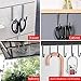 FLE Over Cabinet Hooks,5 Packs of Silver Durable Metal Over The Door Hooks for Cabinet,Bathroom,Closet,The Door Hook Fitting Thin Doors for Hanging Clothes Towels,Coats,Keys Etc