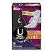 U by Kotex All-Nighter Overnight Ultra Thin Pads with Wings, Unscented, 26 Count