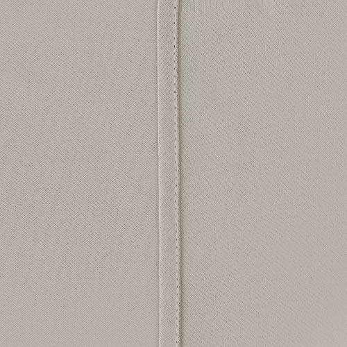 image for Deconovo Light Beige Blackout Curtains Rod Pocket Curtain Panels Room 