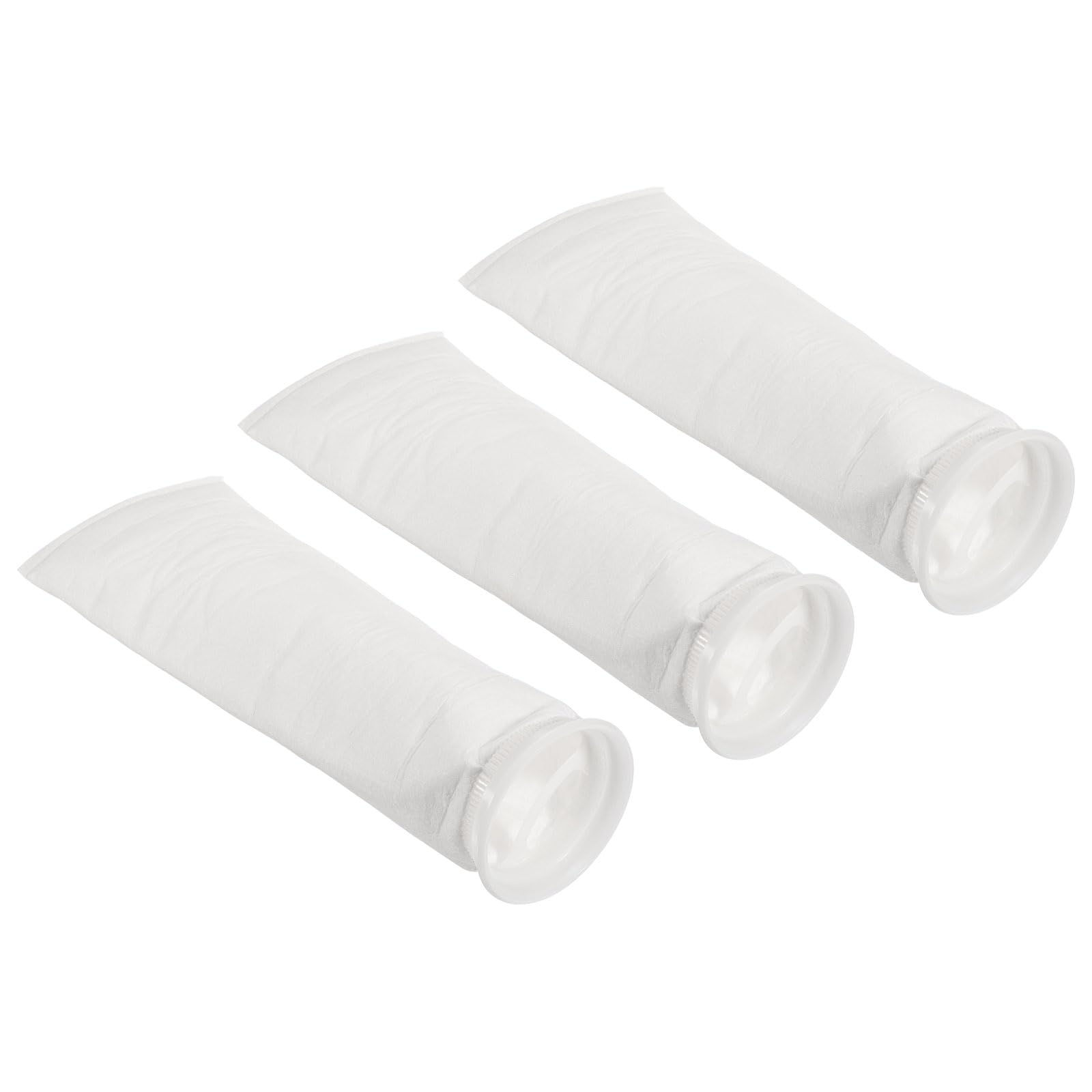 PATIKIL 4 Inch Ring Filter Socks, 3 Pack 1 Micron Mesh Bags Pool Skimmer Basket