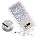 Galaxy Note 8 Case, Dexnor Glitter 3D Bling Sparkle Flowing Quicksand Liquid Bumper Clear 3 in 1 Shockproof TPU Silicone + PC Heavy Duty Protective Defender Cover for Samsung Galaxy Note 8 - Silver
