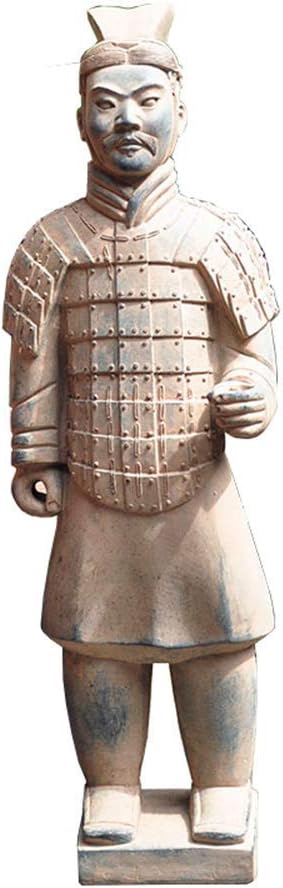 LIUSHI Terracotta Warrior Statue, Garden Ornament Terracotta Army Statue Chinese Terracotta Warriors The Large Standing Terracotta Army