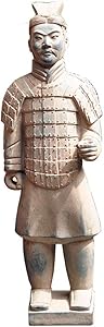 LIUSHI Terracotta Warrior Statue, Garden Ornament Terracotta Army Statue Chinese Terracotta Warriors The Large Standing Terracotta Army