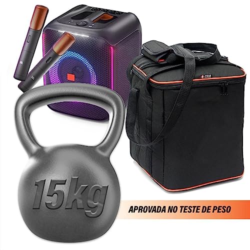 Case Bolsa Bag Polo Culture Compatível com Partybox Encore C/Bolso P/Microfones