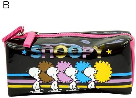 Amazon スヌーピー アフロ ボックスbigペンポーチ 筆箱 ピーナッツキャラクターグッズ通販 Bブラック ペンケース 文房具 オフィス用品
