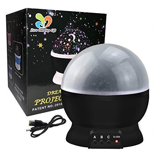 Best Gifts for 2-6 Year Old Girls Boys, DIMY Starry Night Light Projector for Kids Boys Best Toys for 2-6 Year Old Boys Birthday Christmas Xmas Stocking Stuffers Fillers Gifts for Boys Kids Black XK4 - Thumbnail 7