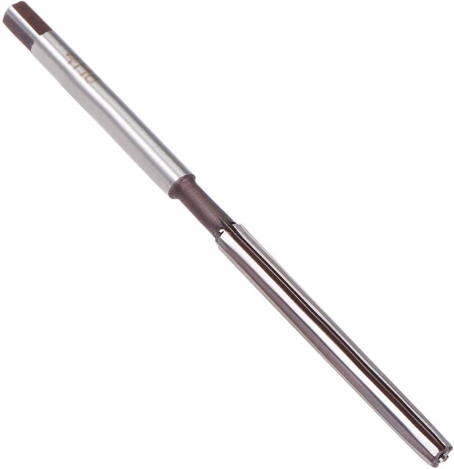 sourcing map Hand Reamer 4mm Alloy Tool Steel H8 6 Straight Flutes Hand Milling Cutter Tool Metric Reaming Drill Bit for Metal