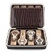 Amzdeal 8 Slot Zippered Watch Box Leather Crocodile Pattern Jewelry Display Case Organizer (Coffee)