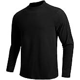 BANTREK Men's Crewneck Pullover Soft Long Sleeve Thermal Shirts Running Gym Workout Winter Warm Sweatshirt