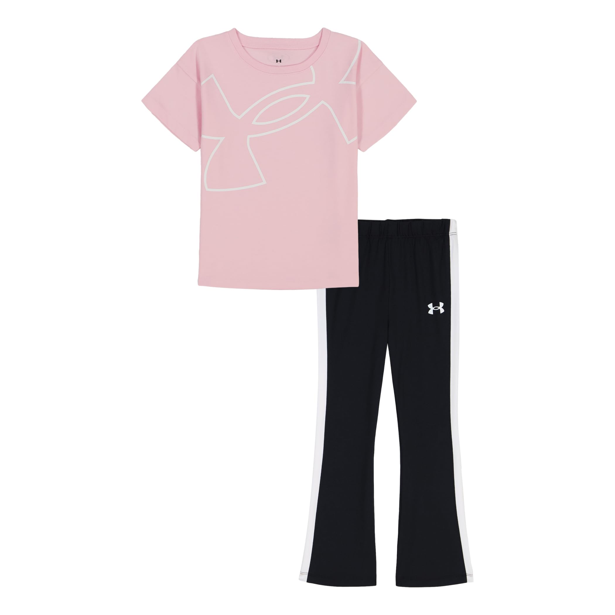 Under Armour UA Big Logo Short Sleeve & Yoga Pants Set Image Under Armour UA Big Logo Short Sleeve & Yoga Pants Set Image