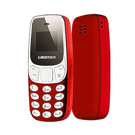 SODIAL Mini Bluetooth Mobile Welt der kleinste mobile Konverter Dual Analog L8 Stern BM10 U8P3 Rot