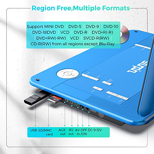 SUNPIN 17.9" Portable DVD Player with 15.6 inch Large HD Swivel Screen