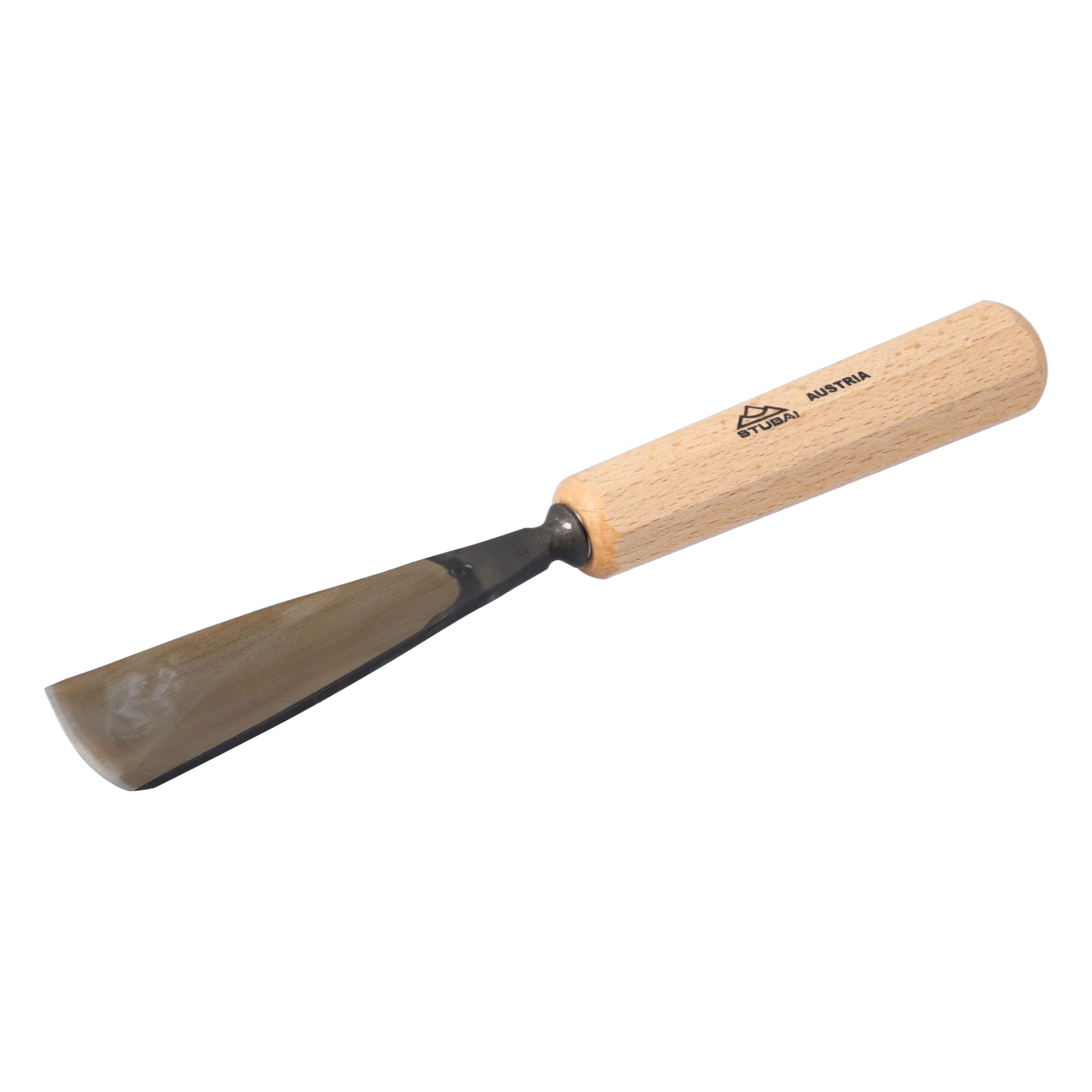 Stubai 520540 Type 5 Wood Carving Chisel with Wooden Handle, Gold/Beige, 40 mm