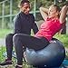 Exercise Yoga Core Stability Balance Fitness Ball 65cm Anti Burst With Professional Online Videos 2-way-pump For Abdominal, Pilates Training Maternity Birthing Ball & Pregnancy Non-Slip Grip BPA FREE
