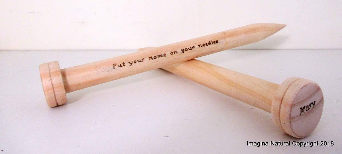 Jumbo Giant Thickness Chilean Pine Wooden Knitting Needles Chunky Custom 30mm wide x 40cm