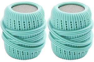 FIONEL Washing Machine Laundry Ball, Washing Machine Laundry Ball, Fabric Softener Ball Dispenser, Fabric Softener Dispenser Laundry Balls, Reusable Dryer Balls, Fabric Softener Balls for Washer (Blue)