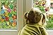 Moon Boat 69 pcs Easter Window Clings Decorations-Bunny Rabbits Egg -Party Ornaments (4 Sheets)