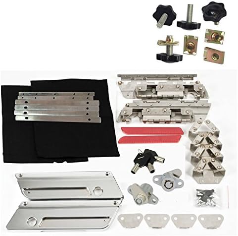 Saddlebags Hard bags Hardware Hinges kit Metal Latch Cover Anti-theft for Harley