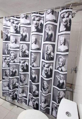 MBM (TM) 72" Marilyn Monroe Waterproof Fabric Shower Curtain