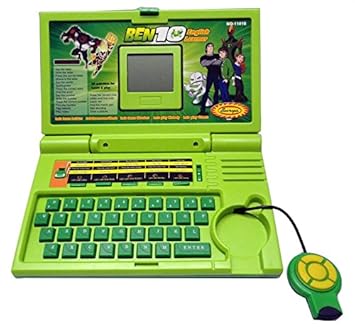 Letsdeal Ben 10 English Learner Laptop For Kids 20 Activities (Green)